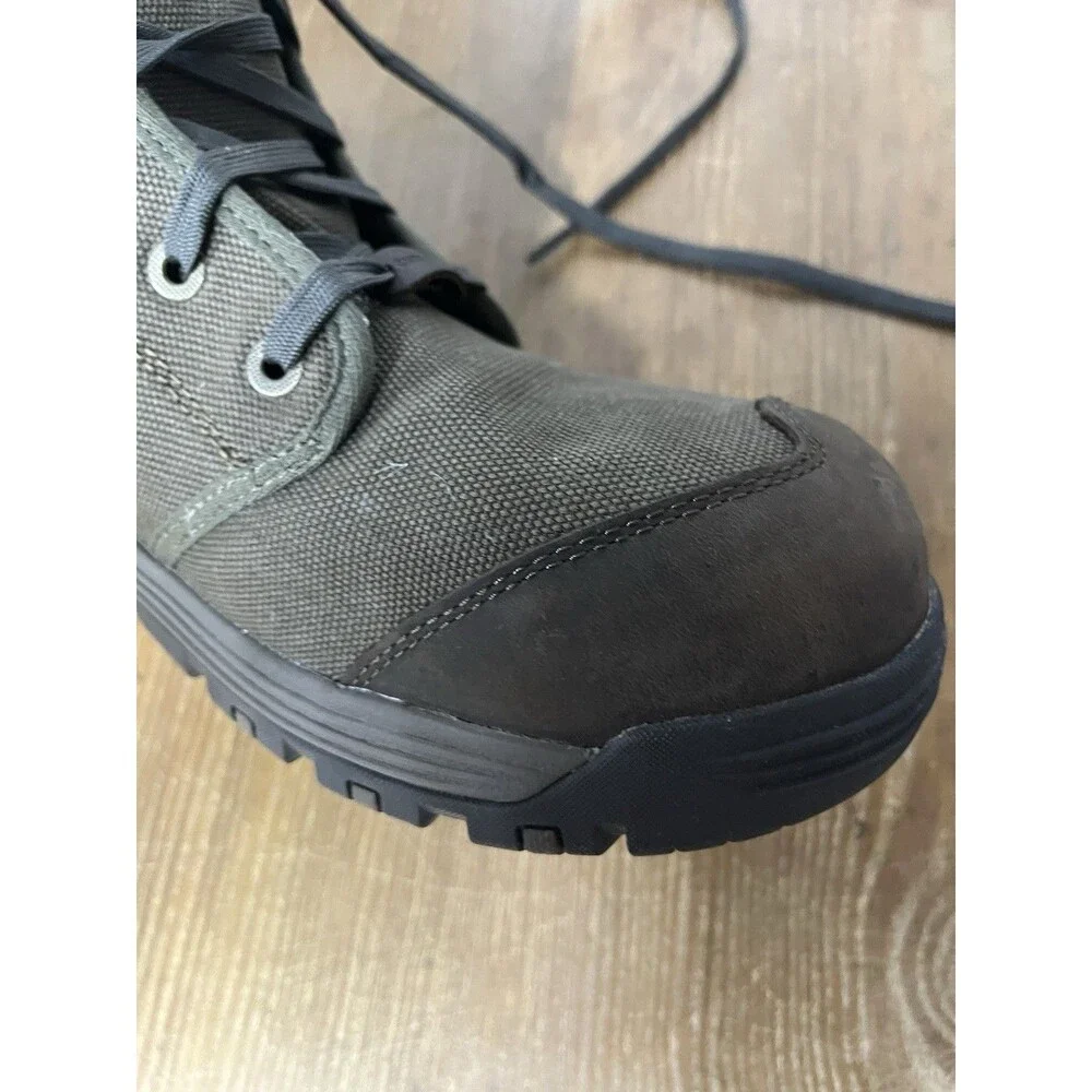 Men's Keen ASTM F 2413-18 Brown Military Green Work Steel Toe Utility Boots 14